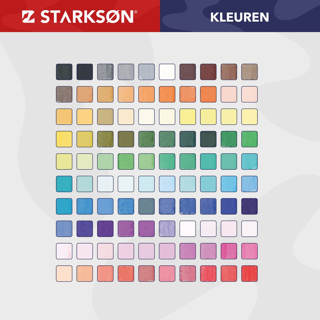 Starkson 102 stuks waterbasis stiften