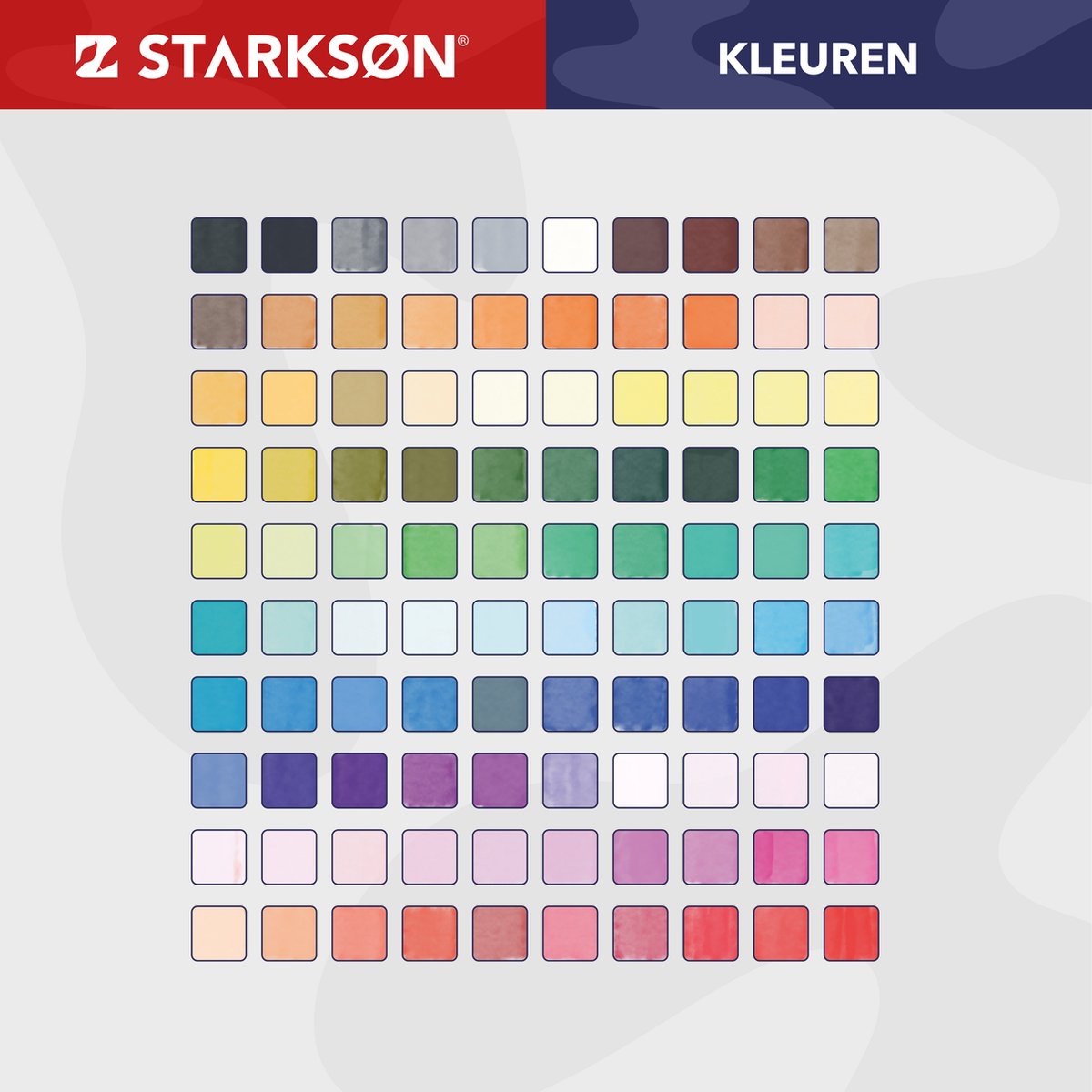 Starkson 102 stuks waterbasis stiften