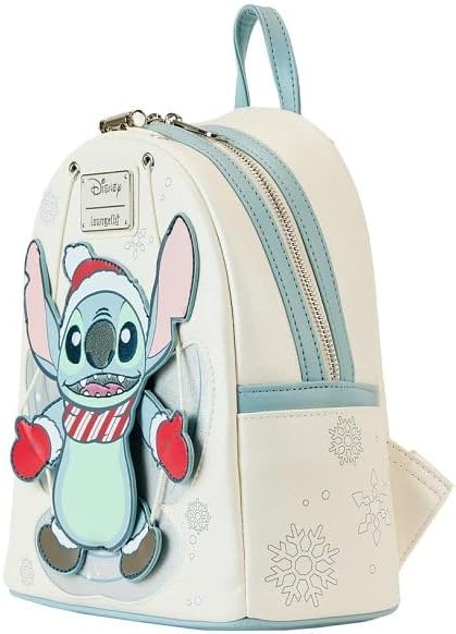 Stitch Holiday Snow glitter backpack
