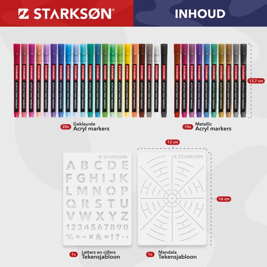 Starkson 30 acrylmarkers