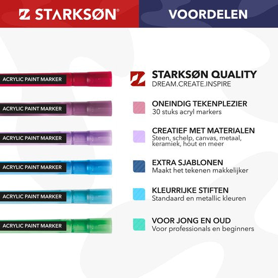 Starkson 30 acrylmarkers