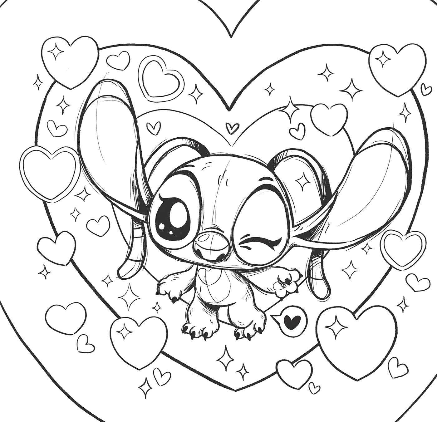 Grand Carré: BéBé Stitch