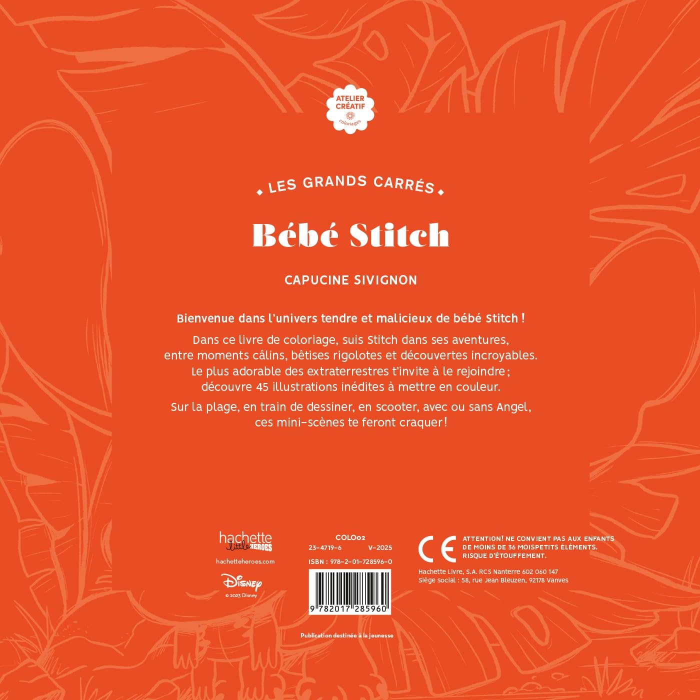 Grand Carré: BéBé Stitch