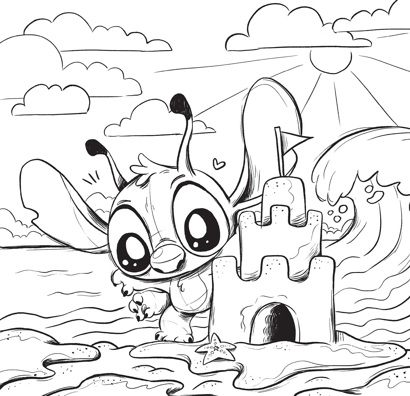 Grand Carré: BéBé Stitch
