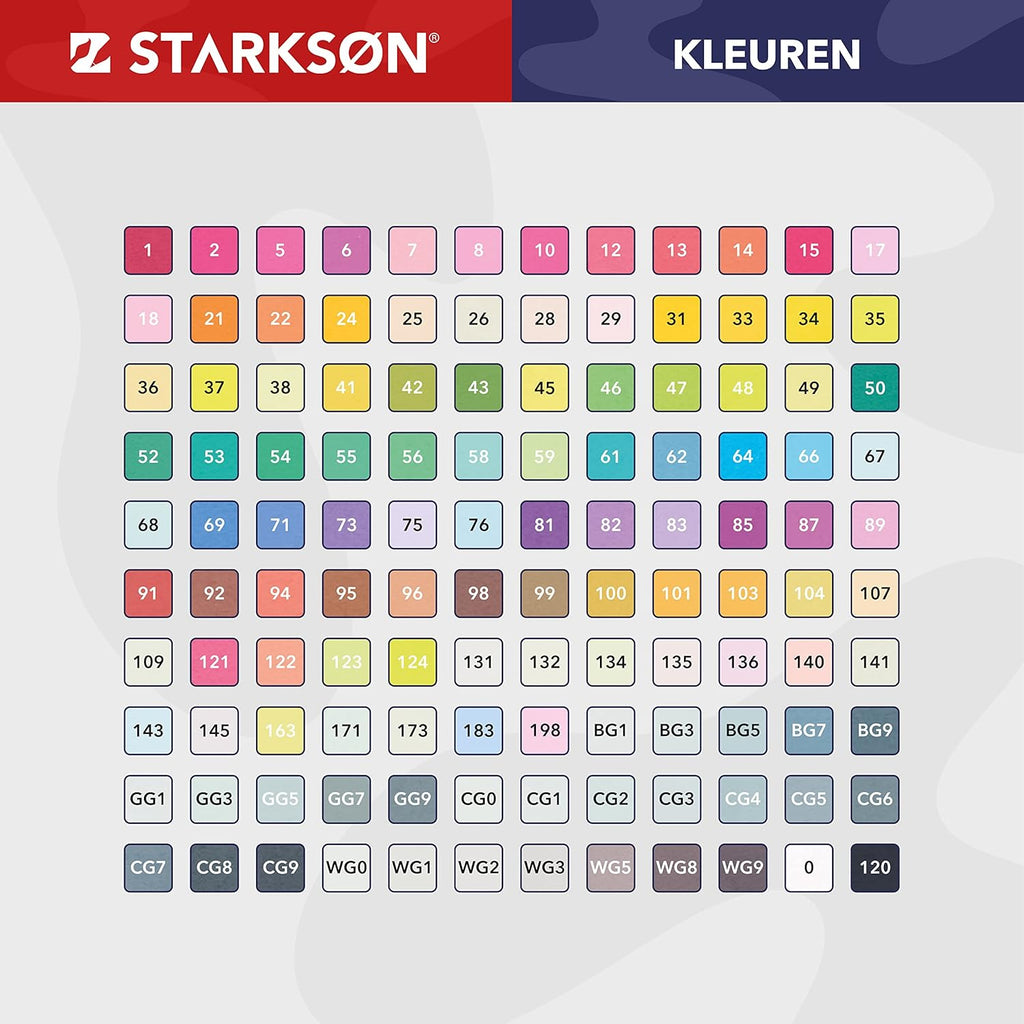 Starkson 122 stuks Alchohol markers