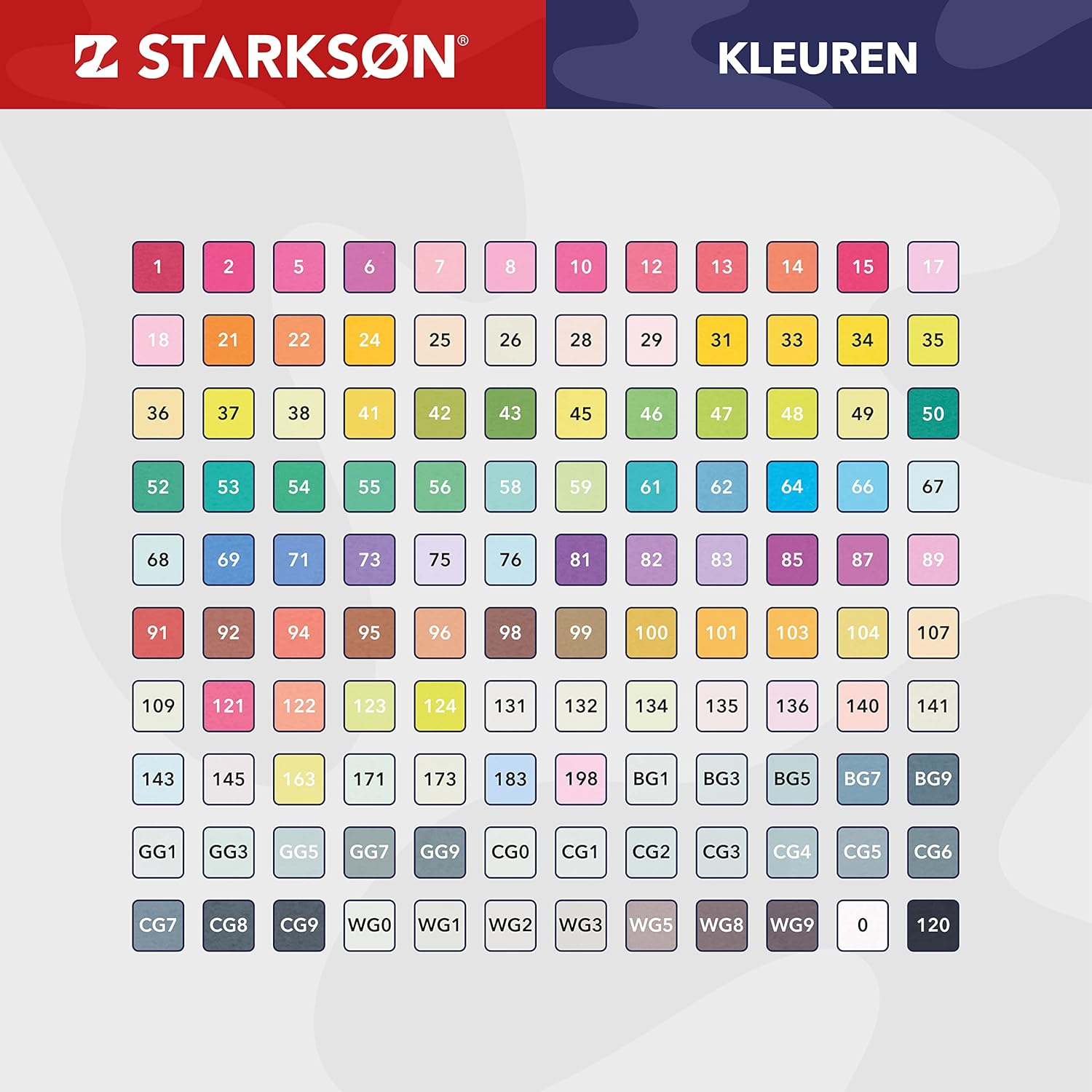 Starkson 122 stuks Alchohol markers