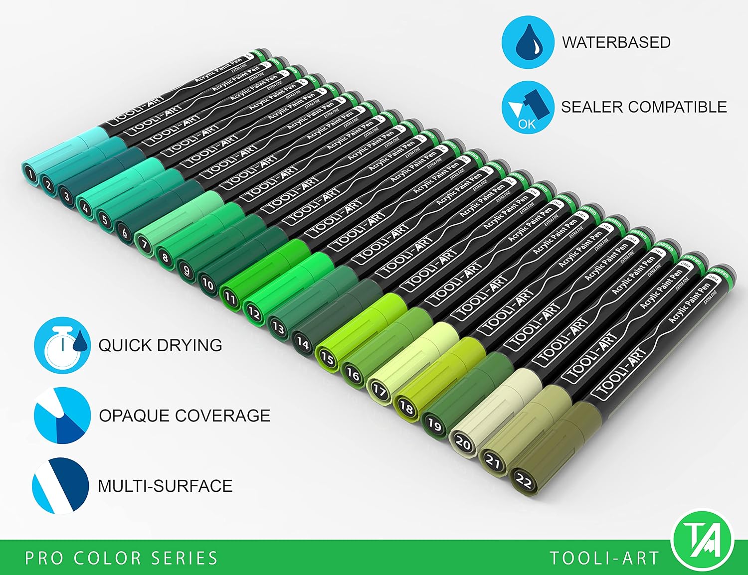 Tooli Art Green tones 0,7mm