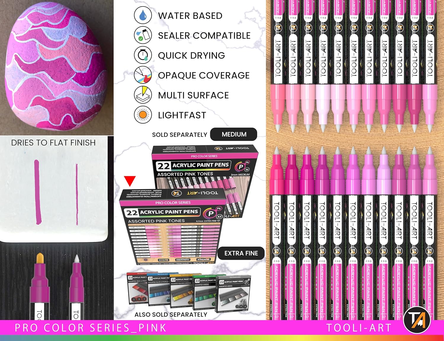 Tooli Art Pink tones 0,7mm