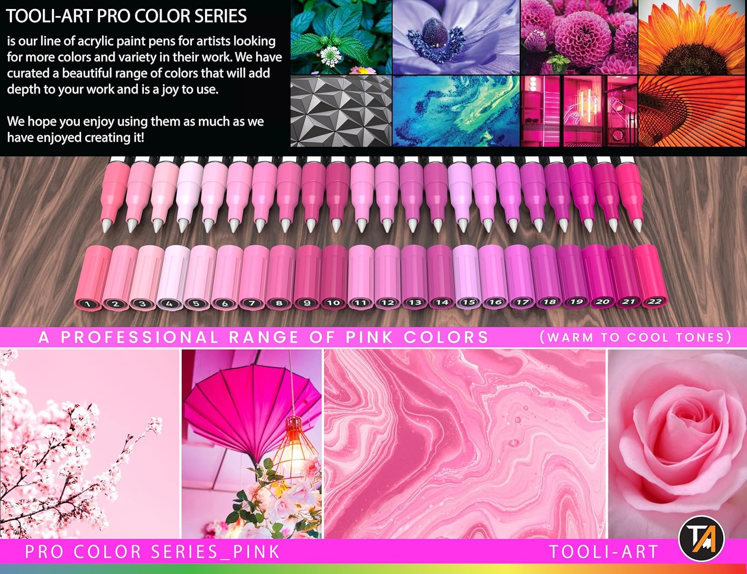 Tooli Art Pink tones 0,7mm