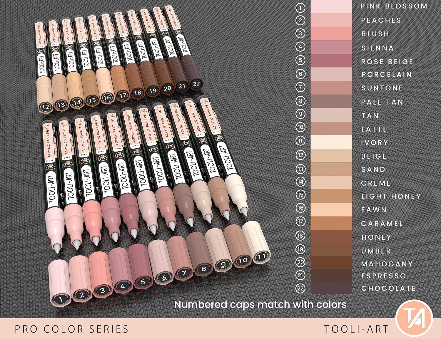 Tooli Art Skin tones 0,7mm
